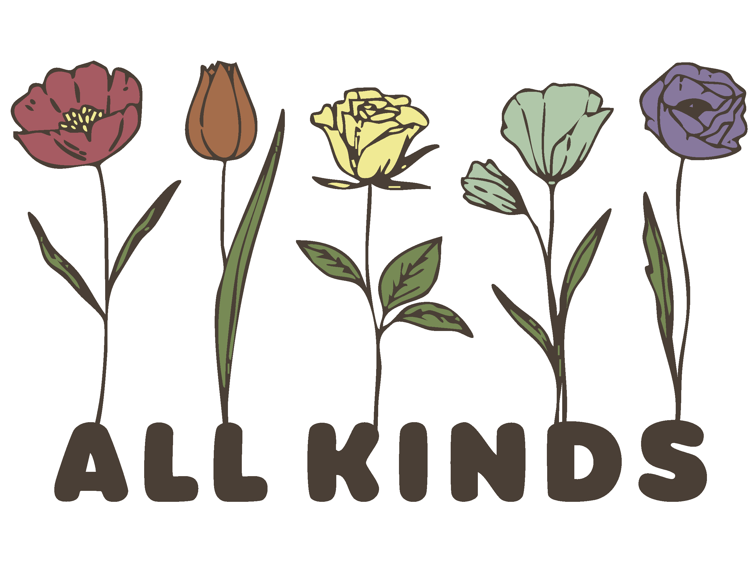 "All Kinds" Vintage Unisex Hoodie