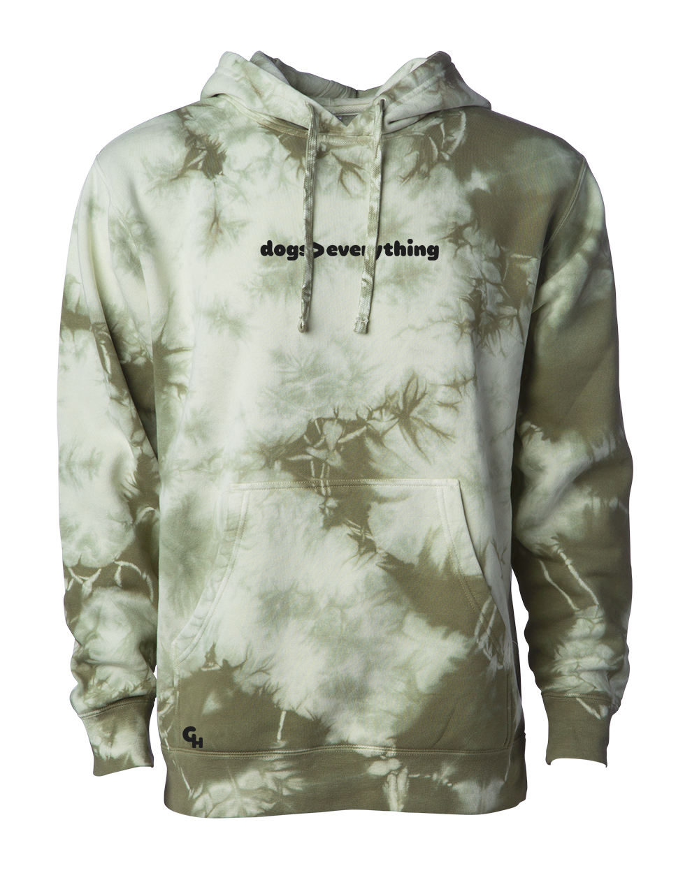 New! - Dogs Are Greater Than Everything Tie Dye Hoodie