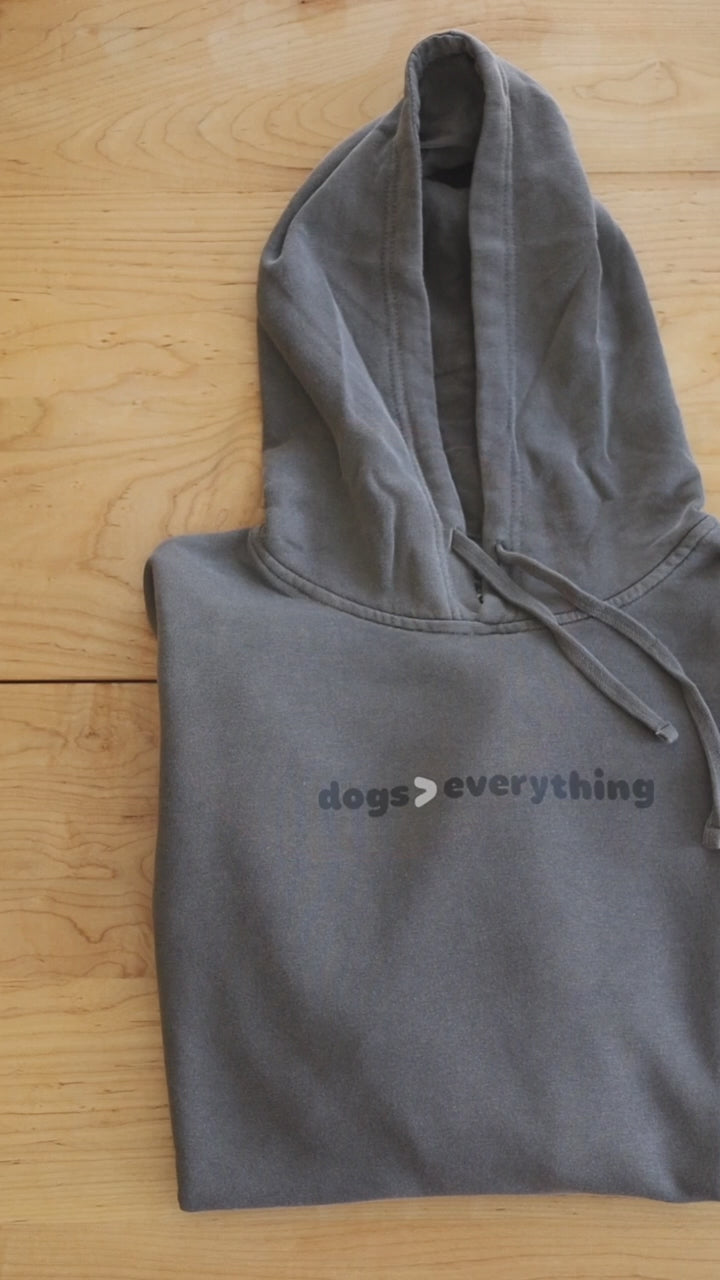 "Dogs Are Greater Than Everything" Vintage Unisex Hoodie